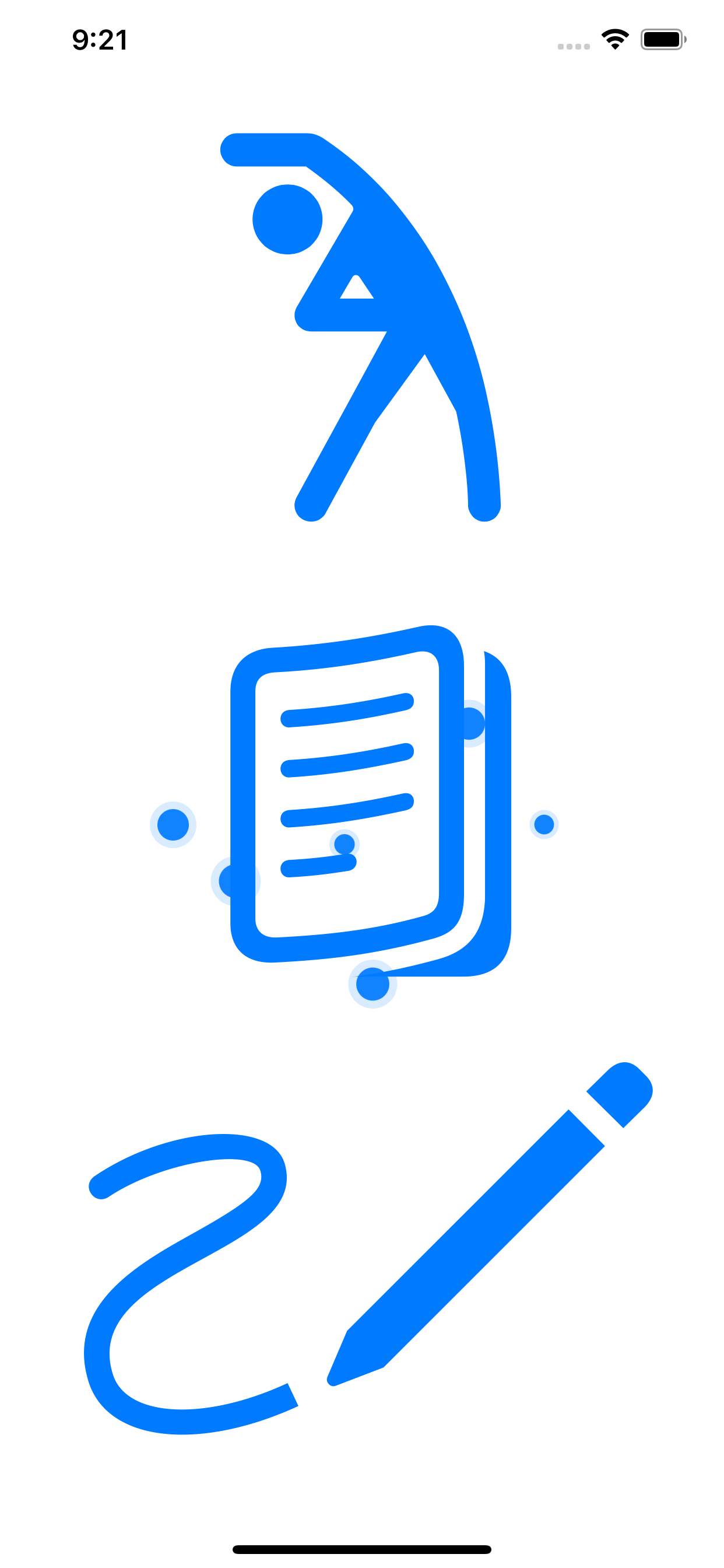 L8R Letters home screen showing main navigation